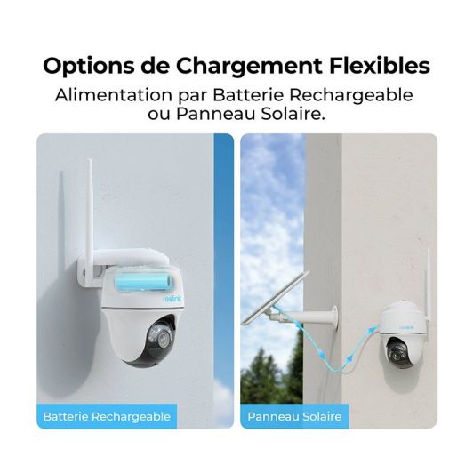 Pack caméra de surveillance REOLINK PACK B420 3MP 2K + panneau solaire