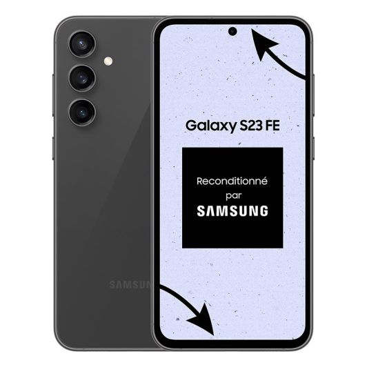 Smartphone SAMSUNG S23FE 128 Go Noir Reconditionné grade A+