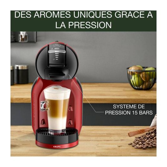 Expresso KRUPS YY5219FD Mini me noir et rouge