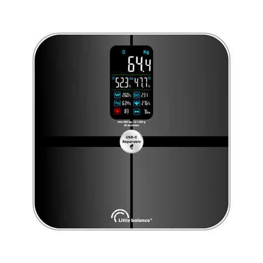 Pèse-pers électronique LITTLE BALANCE 8676 Cardio X4 ITO USB-R