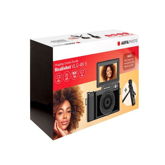 Appareil photo numérique AGFAPHOTO VLG4KDIGS Pack Vlogging 24 MP 4k