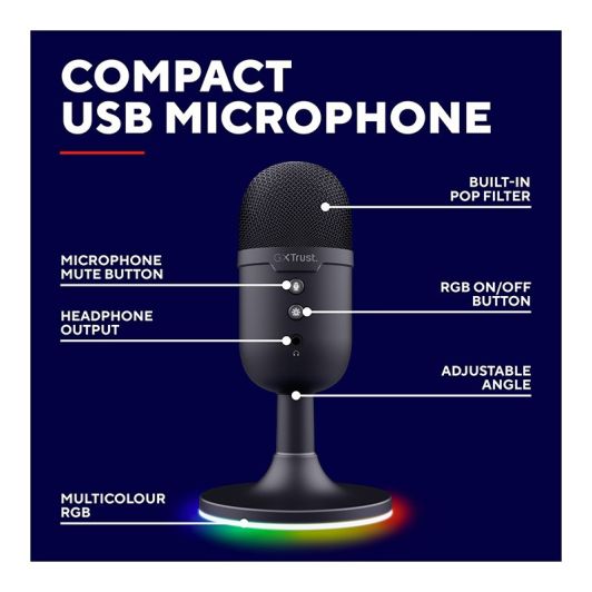 Micro TRUST YUNIX noir