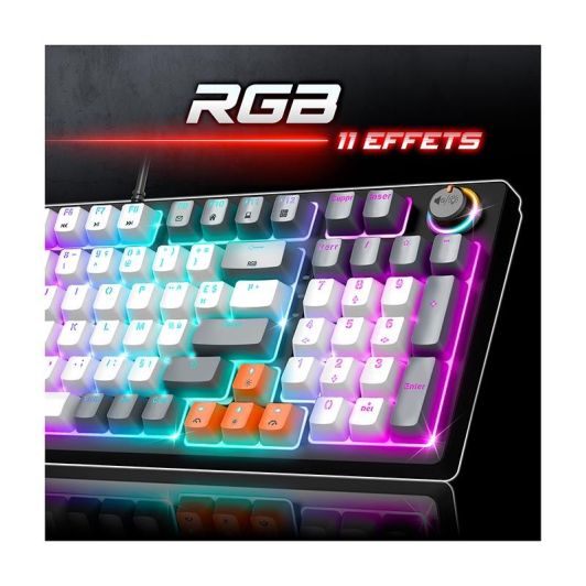 Clavier mécanique gamer RGB SPIRIT OF GAMER XPERT K350 switch marron 