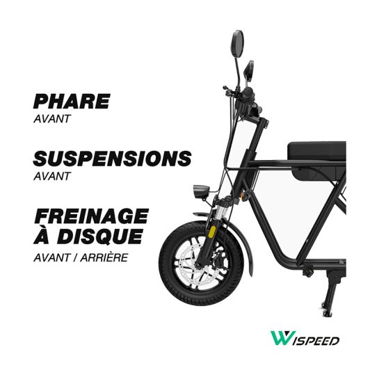 Draisienne WISPEED Wimob noire