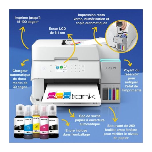 Imprimante EPSON ET-3956 multifonction à réservoir