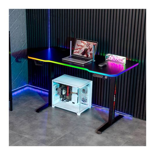 Bureau gaming AMSTRAD LED motorisé