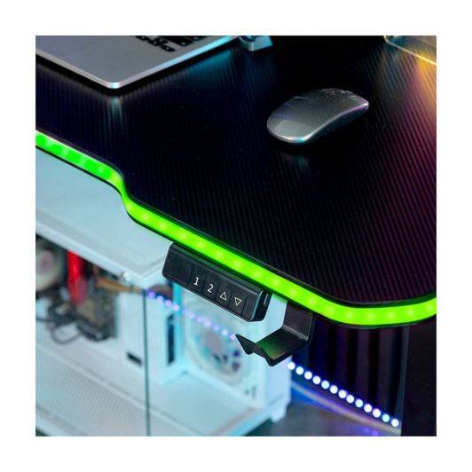 Bureau gaming AMSTRAD LED motorisé