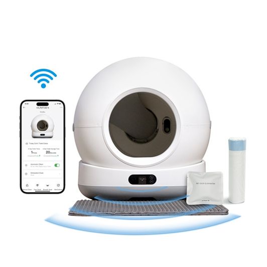 Litière auto nettoyante PAWZZ 72L avec caméra