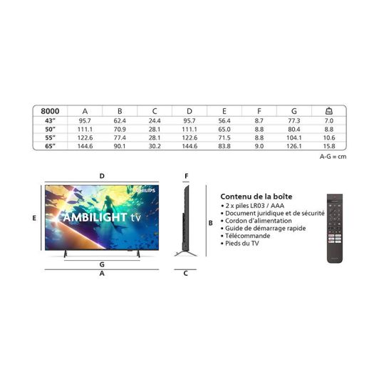 TV UHD 4K 43