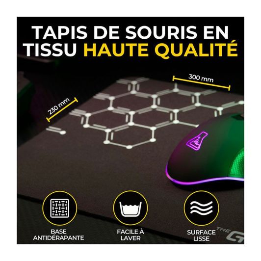 Pack gaming THE G-LAB COMBO ELECTRON 4en1 clavier et souris sans fil