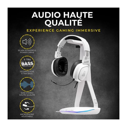 Casque gaming THE G-LAB Radium + support