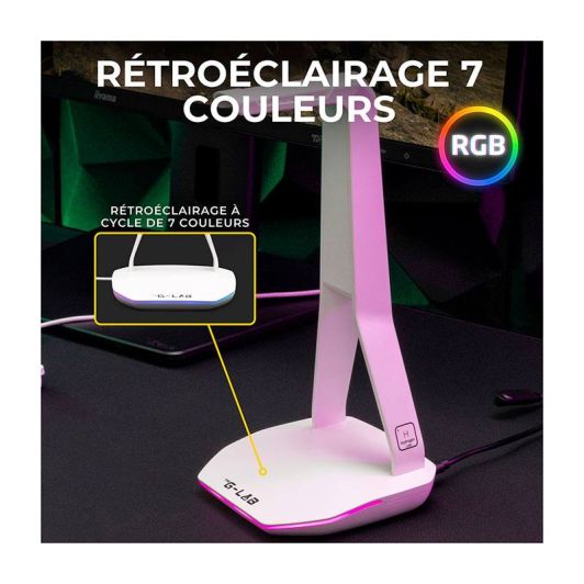Casque gaming THE G-LAB Radium + support