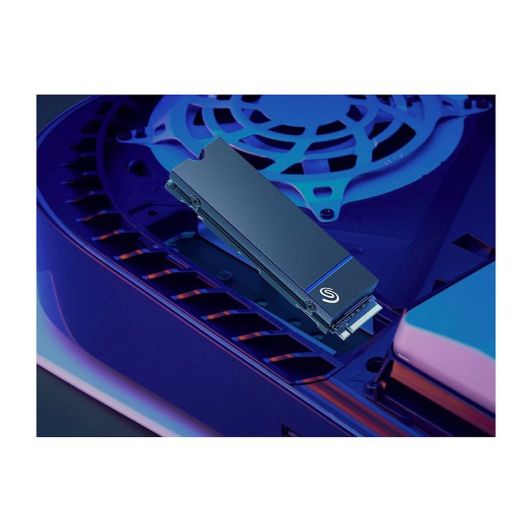 Disque dur SSD interne SEAGATE PS5 1TO M.2 NVMe 1,4 PCIe jusqu'à 7 300 Mo/s avec dissipateur de Chaleur
