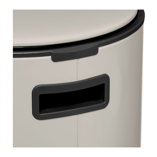 Poubelle 30L pédale métal coloris écru