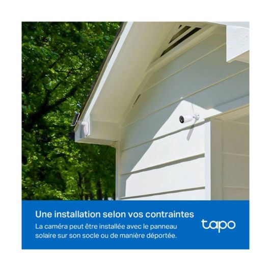 Pack caméra de surveillance TAPO TC82 KIT 3MP 2K + panneau solaire