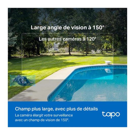 Pack caméra de surveillance TAPO TC82 KIT 3MP 2K + panneau solaire