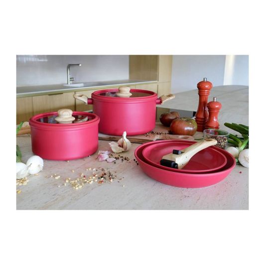 Batterie MENASTYL SUPERBALL 8 pièces rouge