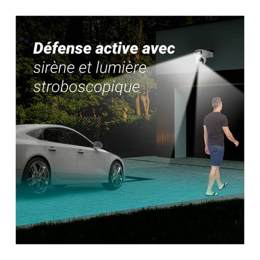 Pack caméra de sécurité EZVIZ HB90 4MP 2K+ avec panneau solaire et carte MSD 64Go