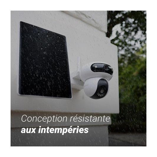 Pack caméra de sécurité EZVIZ HB90 4MP 2K+ avec panneau solaire et carte MSD 64Go