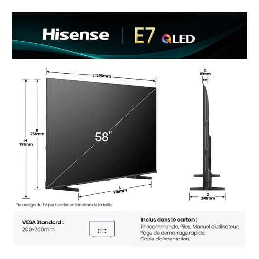 TV QLED 58