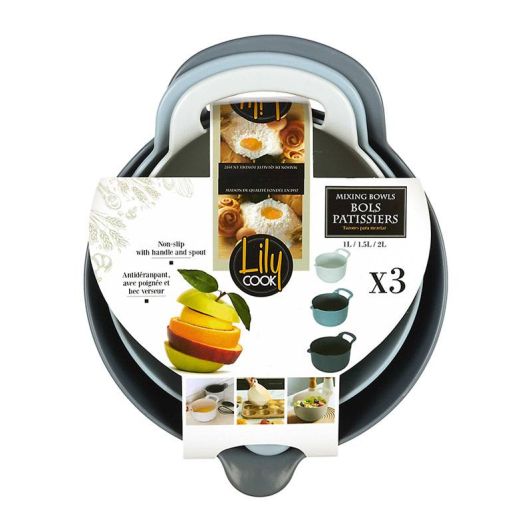 Set de 3 bols 1L / 1.5L / 2L