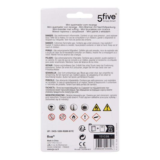 Chalumeau mini brûleur + recharge 15ml