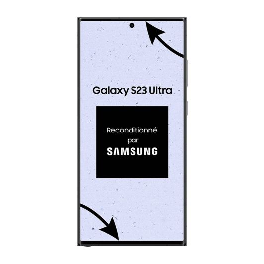 Smartphone SAMSUNG Galaxy S23 ULTRA 256Go Noir Reconditionne par SAMSUNGgrade A+ 