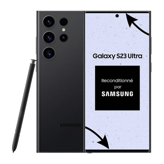 Smartphone SAMSUNG Galaxy S23 ULTRA 256Go Noir Reconditionne par SAMSUNGgrade A+ 