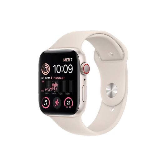Montre connectée Apple Watch SE2 40mm 2nd Génération Starlight Reconditionnée Grade A+
