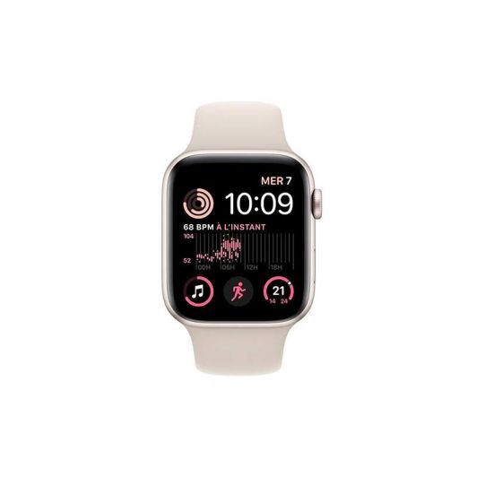 Montre connectée Apple Watch SE2 40mm 2nd Génération Starlight Reconditionnée Grade A+