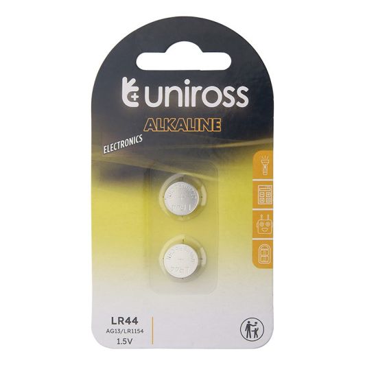 Lot de 2 piles UNIROSS LR 44