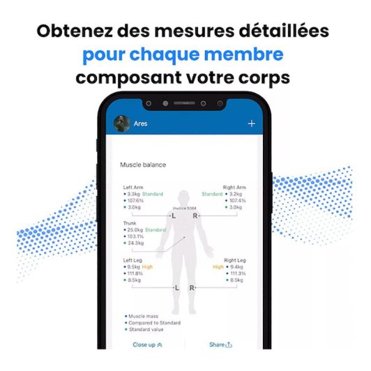 Pèse-personne connecté RENPHO MORPHOSCAN MSC01 8 électrodes