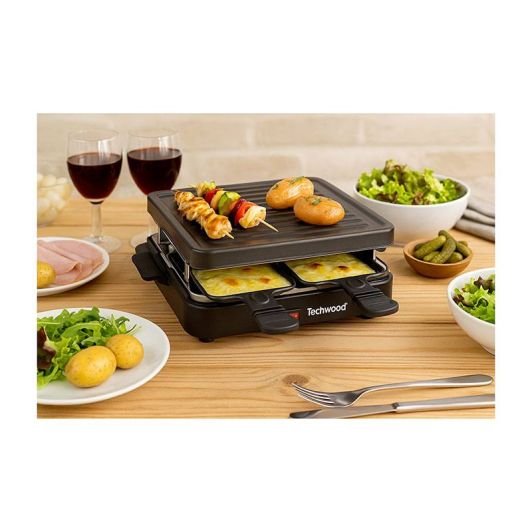 Raclette TECHWOOD 4 personnes + grill TRA-46