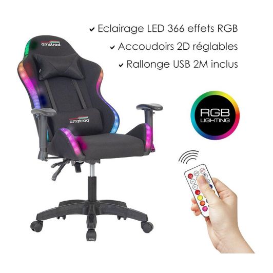 Fauteuil Gaming AMSTRAD AMS LED Fusion