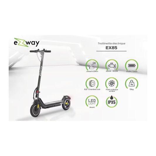 Trottinette électrique EZWAY EX 85 Reconditionné grade A+