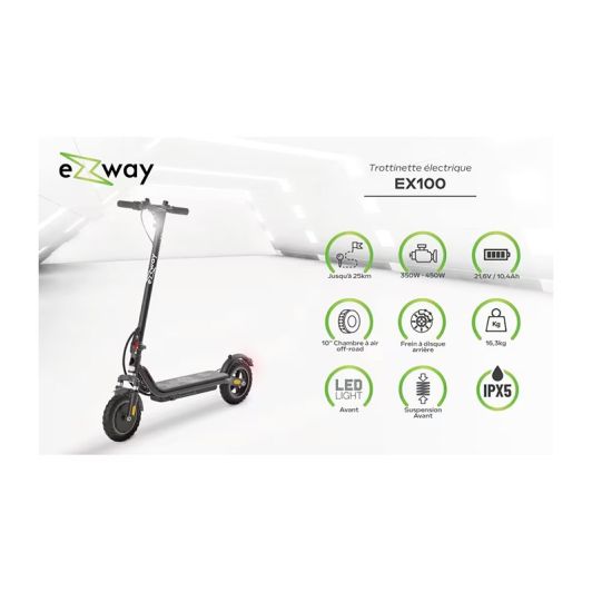 Trottinette électrique EZWAY EX 100 Reconditionné grade A+