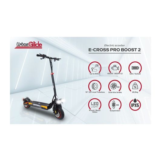 Trottinette électrique URBANGLIDE ECROSS PRO BOOST Reconditionné grade A+