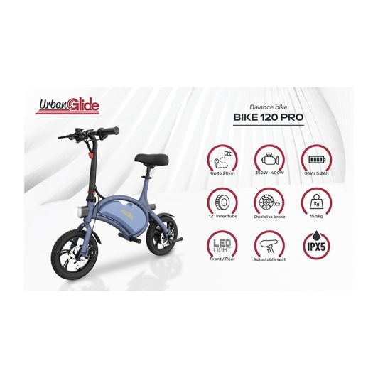 Draisienne URBANGLIDE BIKE 120 Bleu Reconditionné grade A+