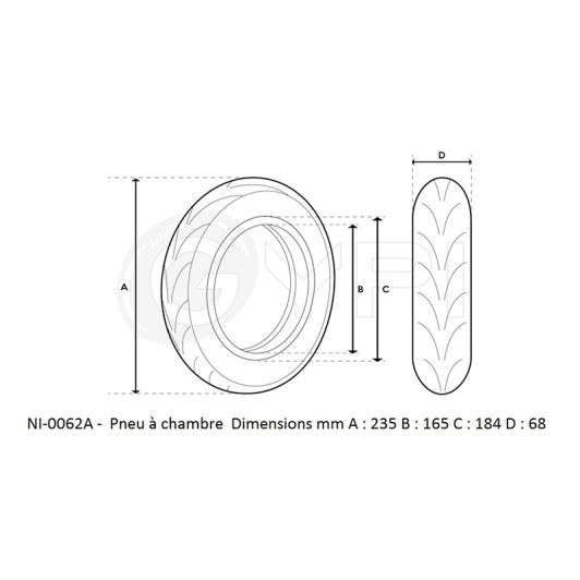 Pneu GYPI Tubeless avec Gel 10