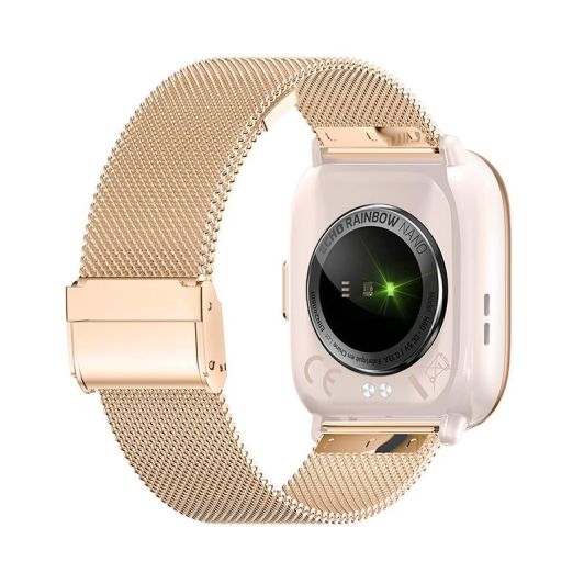 Montre connectée ECHO Rainbow Nano Bracelets Rose + Métal Gold