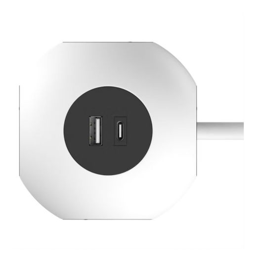 Multiprise QUARX 4 prises + UBS A et C, cable 3m