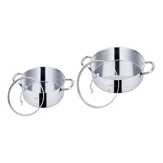 Set ARTHUR MARTIN marmite faitout inox