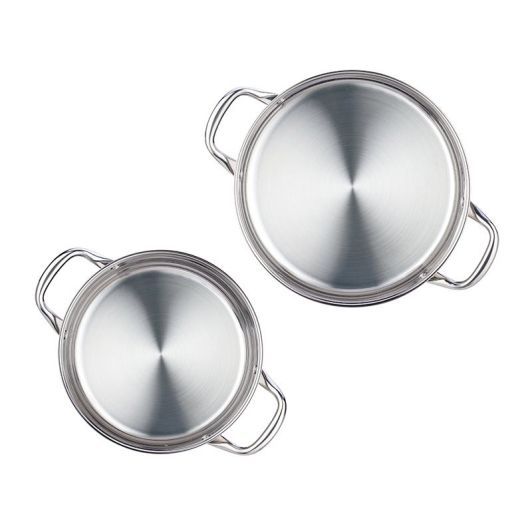 Set ARTHUR MARTIN marmite faitout inox