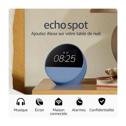 Enceinte AMAZON ECHO SPOT Bleue