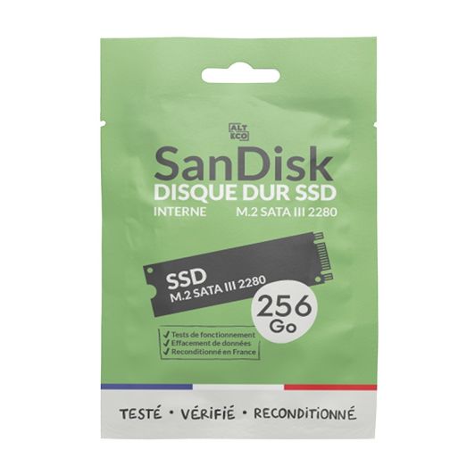 SSD interne reconditionné SANDISK NV3 - M.2 256Go 2280