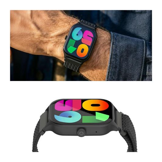 Montre connectée Echo Rainbow Mesh Noir - 2 Bracelets