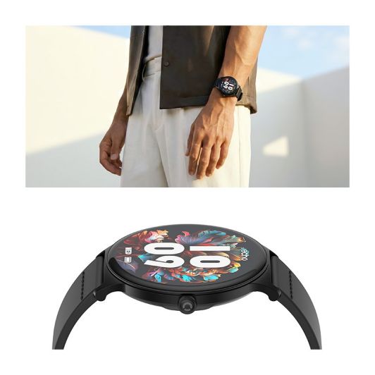 Montre connectée ECHO Rainbow Sunset noir - 2 bracelets