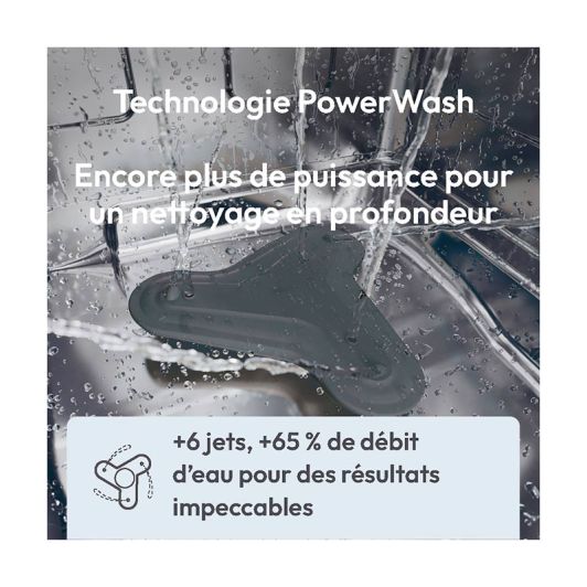 Lave-vaisselle 16 couverts CANDY CF 6B4S1PX 16S44 B inox