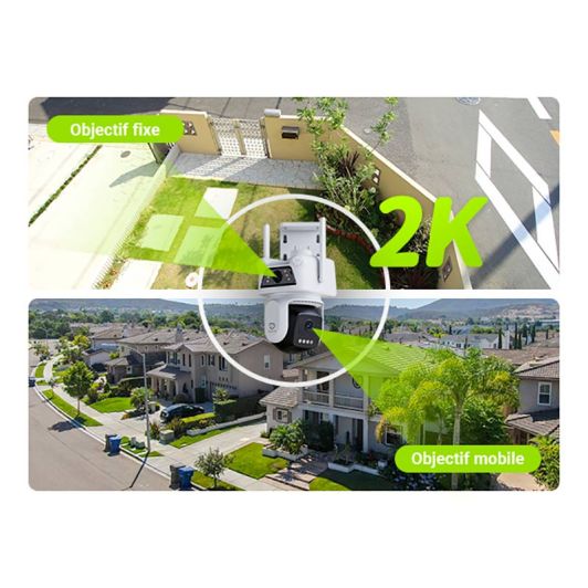 Caméra de surveillance BEANS VIEW D320 Dual 2 K Blanche