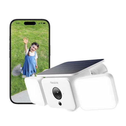 Caméra de sécurité extérieure REOLINK FLOODLIGHT F310B avec panneau solaire